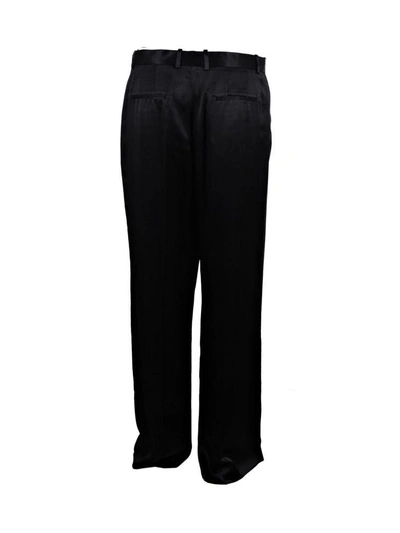 Shop Givenchy High-waisted Palazzo Trousers In Black
