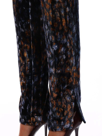 Shop Equipment Florence Velvet Trousers In Black Multi