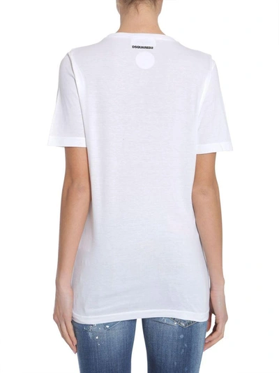 Shop Dsquared2 Renny Fit T-shirt In Bianco