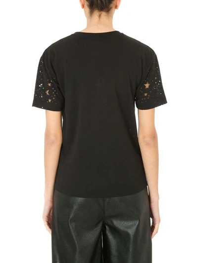 Shop Stella Mccartney Stars Black Cotton T-shirt