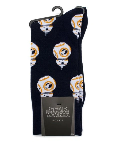 Shop Cufflinks, Inc Star Wars Bb-8 Droid Socks In Navy