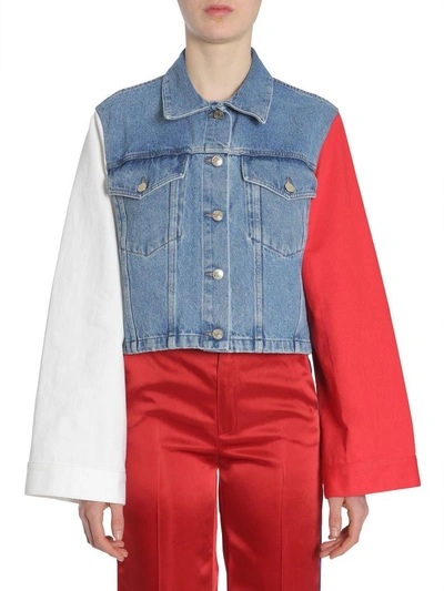Shop Tommy Hilfiger Denim Jacket In Multicolor