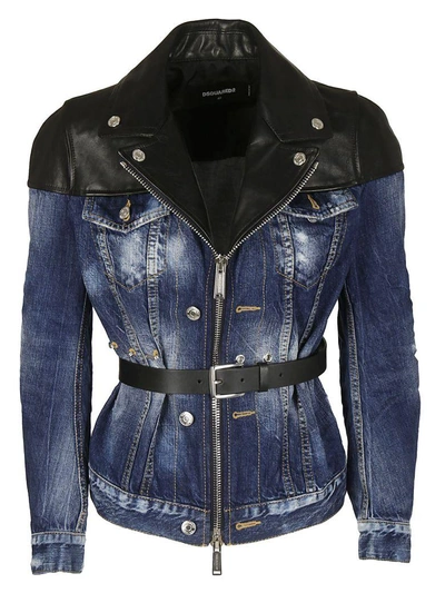 Shop Dsquared2 Denim Jacket In Blu