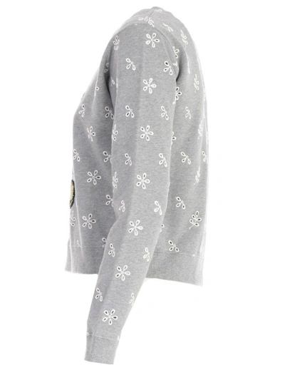 Shop Marc Jacobs Felpa M/l Mickey Mouse In Grey Melange Multi