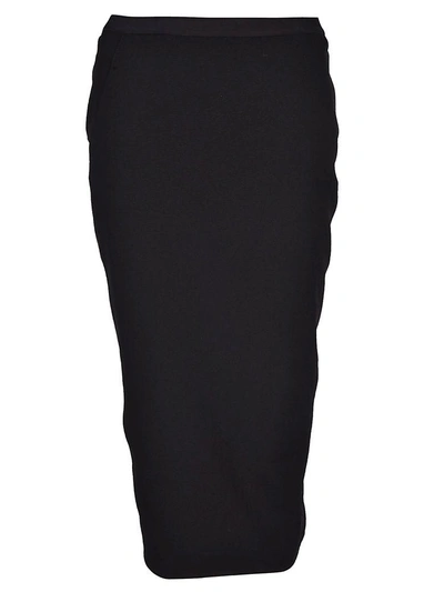 Shop Rick Owens Pillar Pencil Skirt In Black