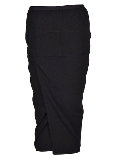 Shop Rick Owens Pillar Pencil Skirt In Black