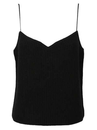 Shop Theory Ribbed Knit Top In Nero