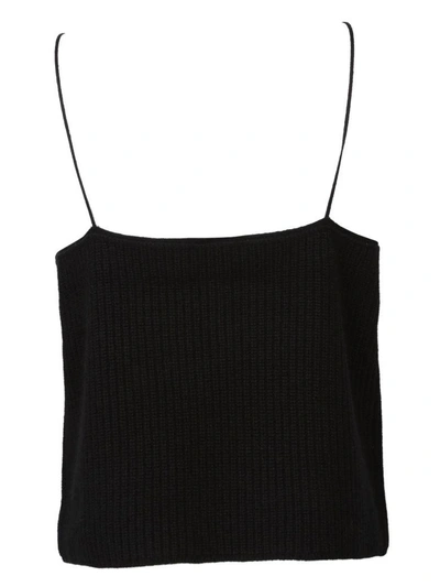 Shop Theory Ribbed Knit Top In Nero