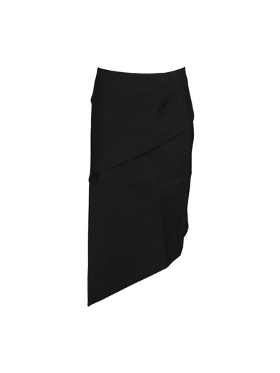 Shop Vetements Skirt Asymetric In Black