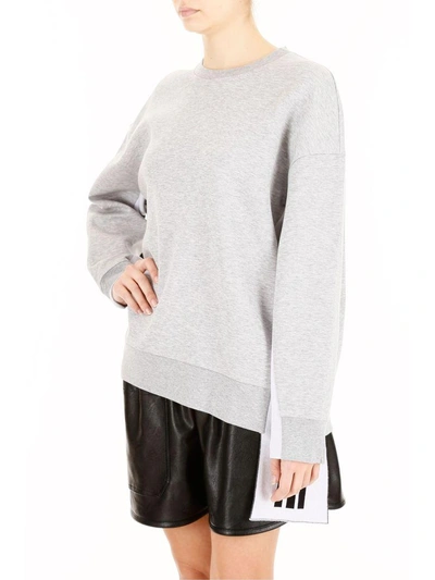Shop Stella Mccartney All Is Love Sweatshirt In Grey Melange (grey)