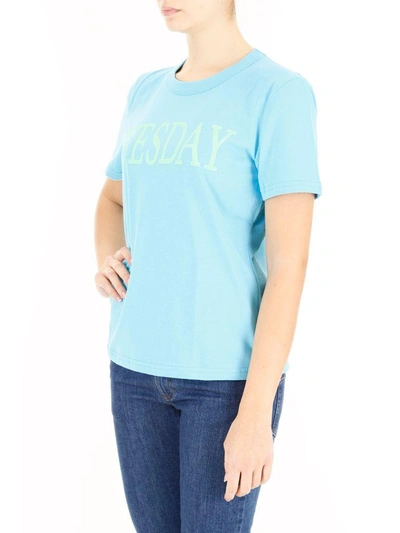 Shop Alberta Ferretti Tuesday T-shirt In Light Blueceleste