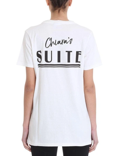 Shop Chiara Ferragni Palm Beach Chiara -s Suite T-shirt In White