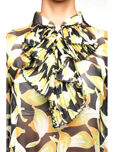 Shop N°21 Printed Silk Chiffon Shirt In Multicolor|nero