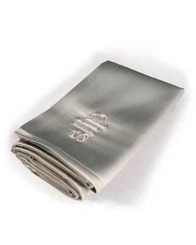 Shop Slip Silk Pure Silk Pillowcase, Queen In Silver