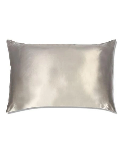 Shop Slip Silk Pure Silk Pillowcase, Queen In Silver