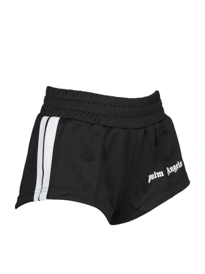 Shop Palm Angels Track Shorts In Black