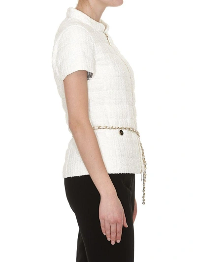 Shop Herno Short-sleeve Jacket In White