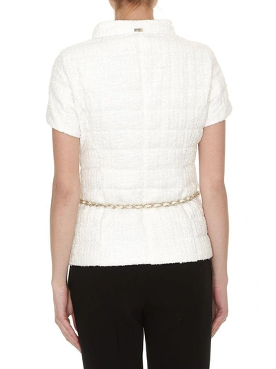 Shop Herno Short-sleeve Jacket In White