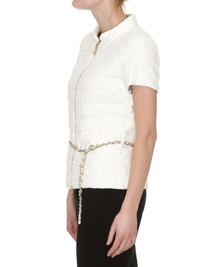 Shop Herno Short-sleeve Jacket In White