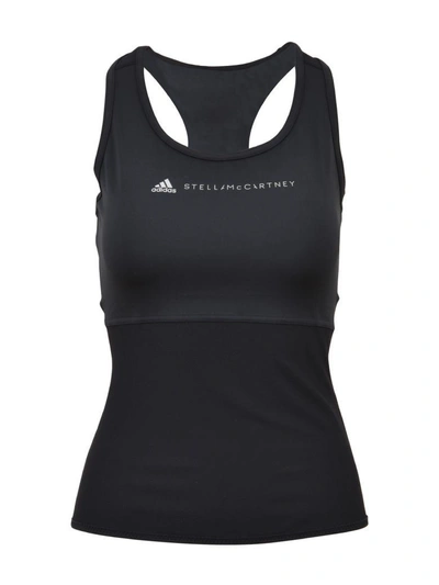 Shop Adidas By Stella Mccartney Performance Essentials Top In Black