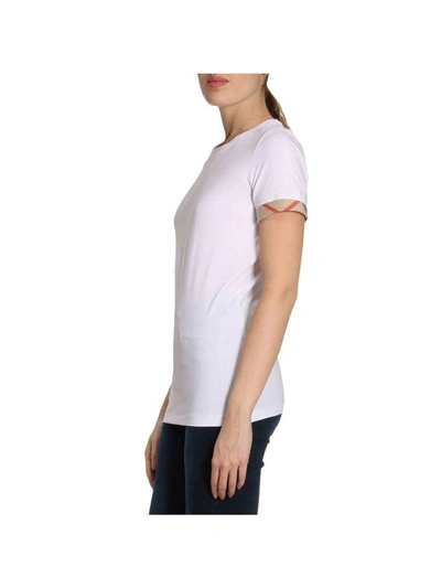 Shop Burberry T-shirt T-shirt Women  In White
