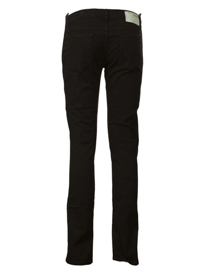 Shop Off-white Off White Slim-fit Jeans In Black
