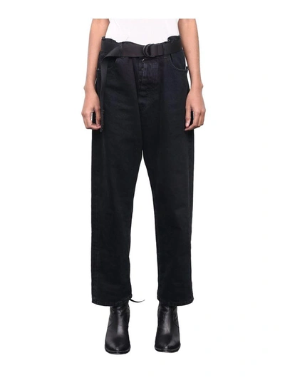 Shop Ben Taverniti Unravel Project Distressed Baggy Jeans In Nero