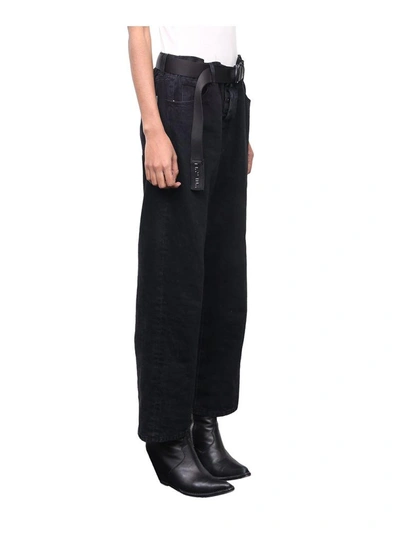 Shop Ben Taverniti Unravel Project Distressed Baggy Jeans In Nero