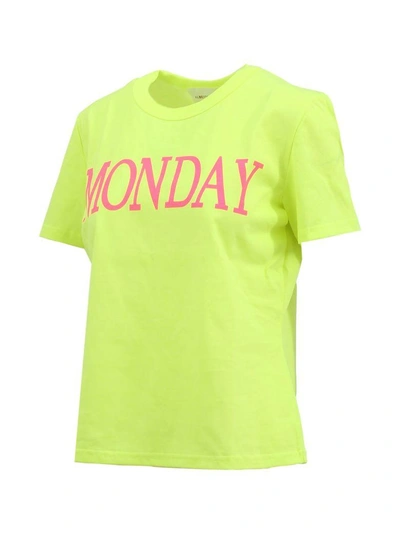 Shop Alberta Ferretti Monday T-shirt In Yellow