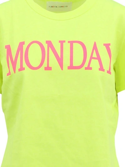 Shop Alberta Ferretti Monday T-shirt In Yellow
