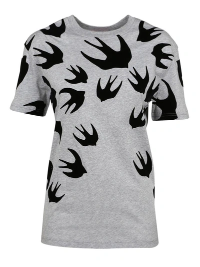 Shop Mcq By Alexander Mcqueen Mcq Alexander Mcqueen Swallow Swarm Patch T-shirt In Grey