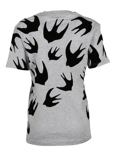 Shop Mcq By Alexander Mcqueen Mcq Alexander Mcqueen Swallow Swarm Patch T-shirt In Grey