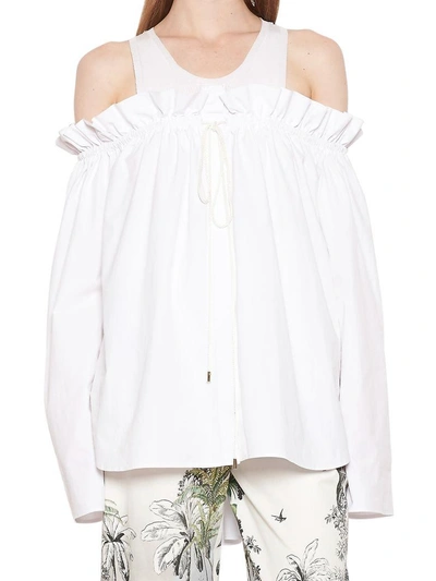 Shop Alberta Ferretti Blouse In White