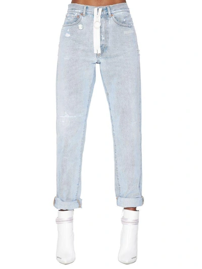 Shop Off-white Jeans In Light Blue