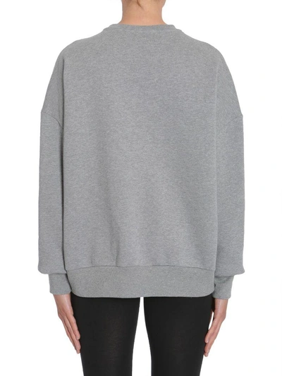 Shop Alexander Mcqueen Floral Embroidered Sweatshirt In Grigio