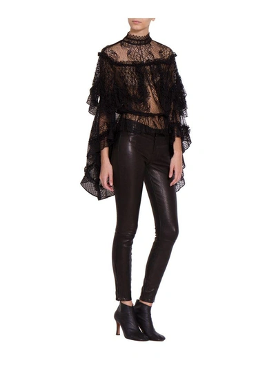 Shop J Brand Skinny Leather Pants In Nero