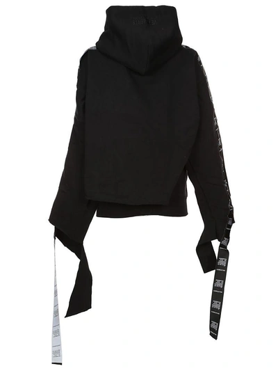 Shop Vetements Tape Hoodie In Black