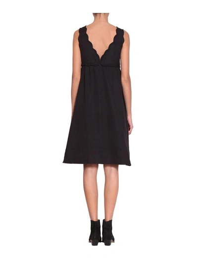 Shop Isabel Marant Wilby Cotton Dress In Nero
