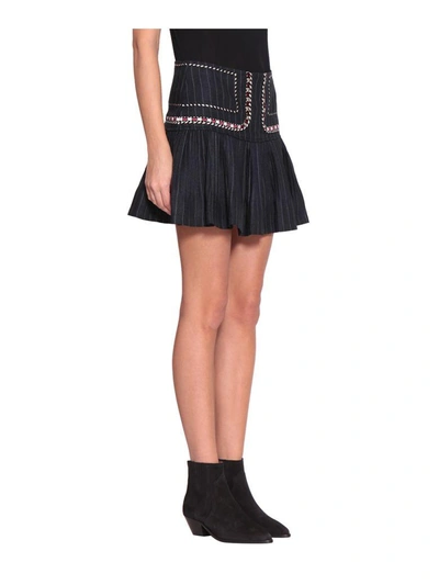 Shop Isabel Marant Étoile Jessie Linen Skirt In Multicolor