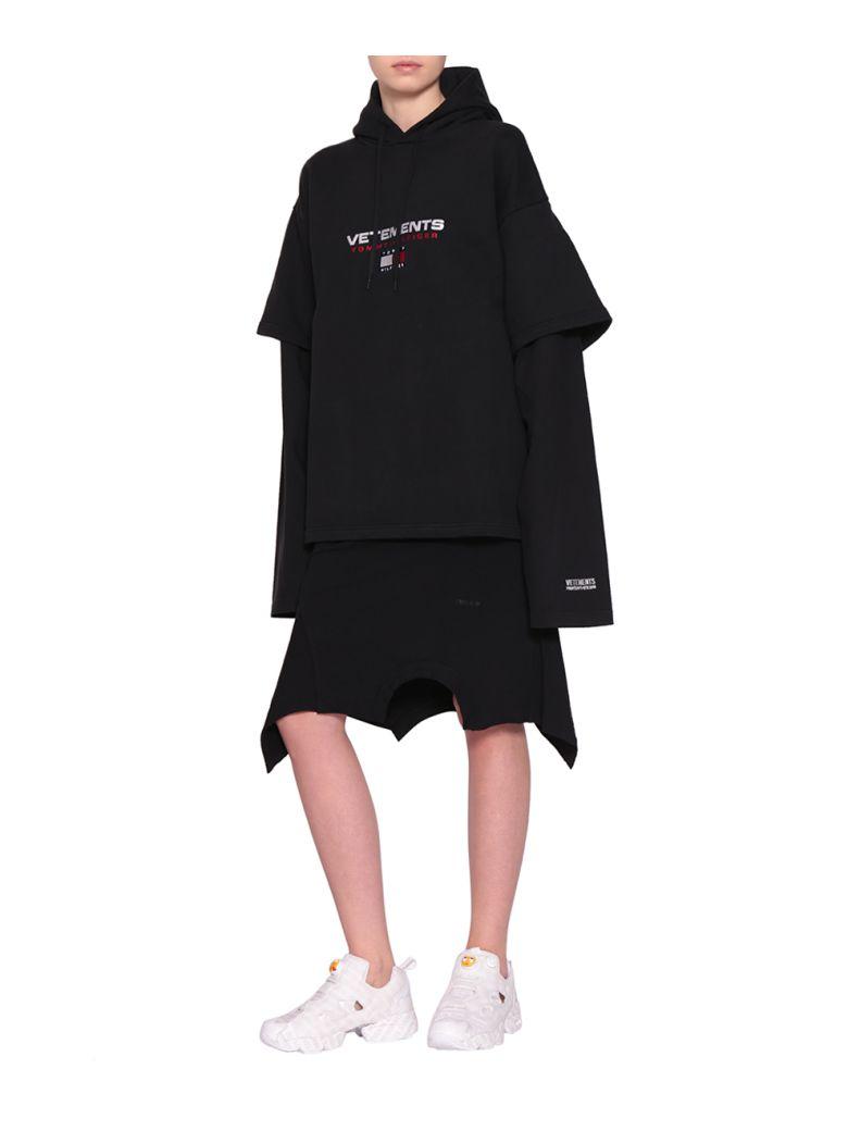 vetements tommy hilfiger double sleeve hoodie