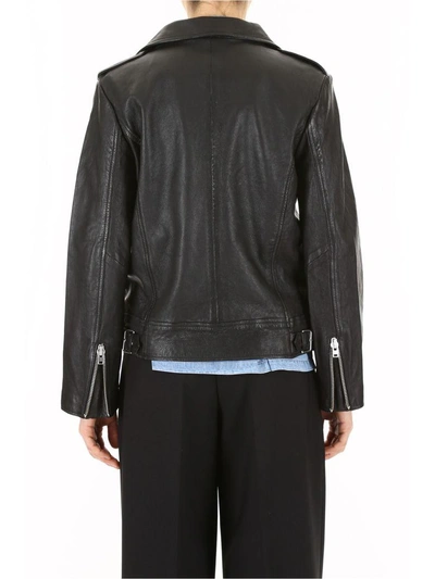 Shop Closed Leather Juno Jacket In Basicbasic