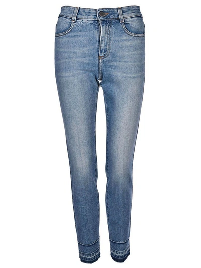 Shop Stella Mccartney High Waist Skinny Jeans In Pale Blue
