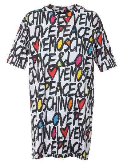 Shop Love Moschino Printed T-shirt In Multicolor