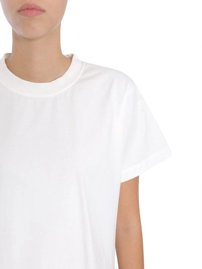 Shop Mm6 Maison Margiela Cotton Jersey T-shirt In Bianco