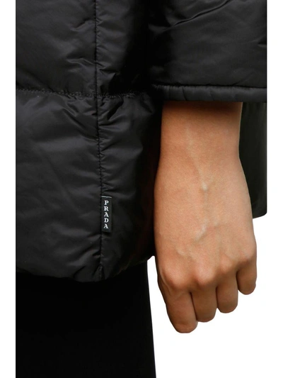 Shop Prada Nylon Jacket In Nero|nero