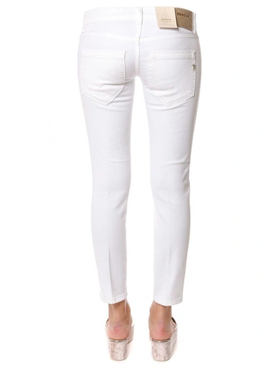 Shop Dondup Cotton Stretch Jeans In White