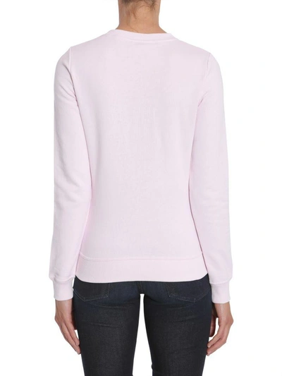 Shop Kenzo Round Collar Sweatshirt In Rosa