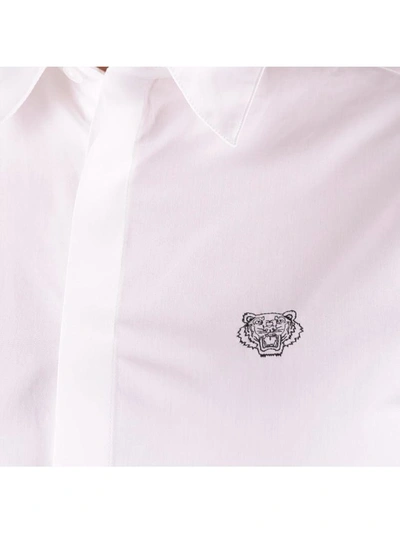 Shop Kenzo Cotton Shirt In White