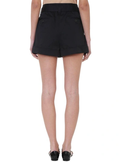 Shop Marc Jacobs High Waist Black Cotton Shorts