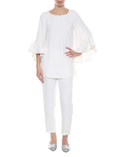 Shop P.a.r.o.s.h Blouse In Bianco